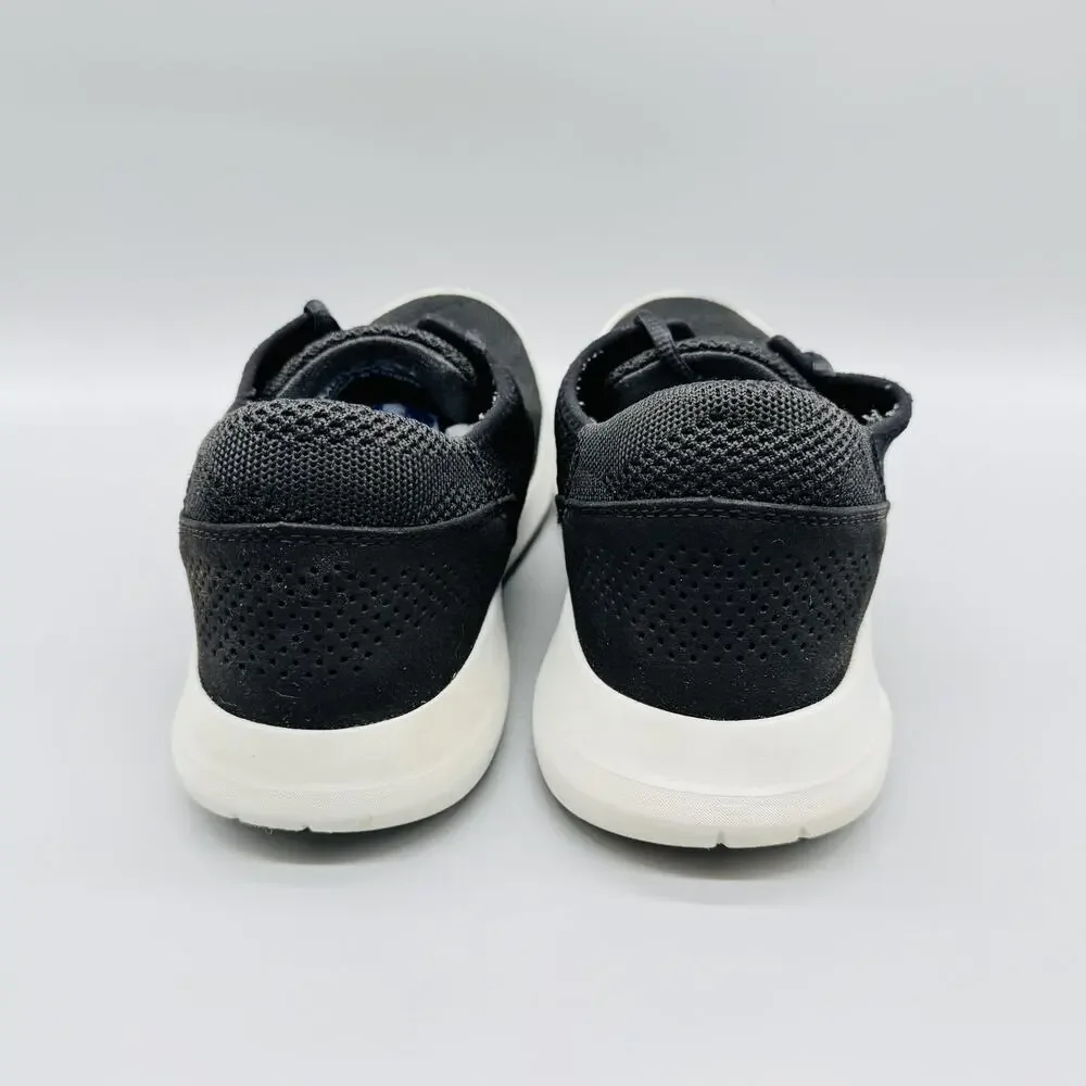 Kizik Shoes Mens 11 Black Knit Irvine Hands Free Lace Up Casual Walking Sneakers
